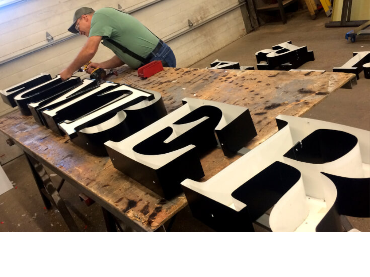 Custom exterior signage project